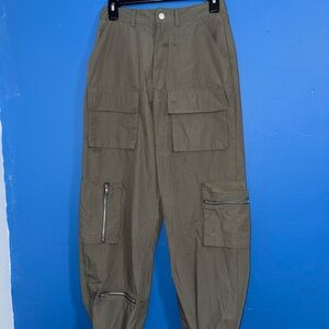 Harper Women's Olive Cargo Joggers